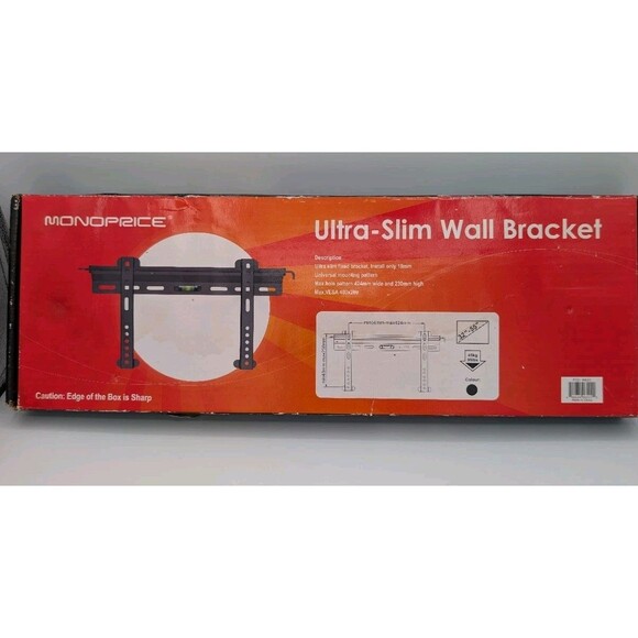 TV Wall Mount Ultra Slim Low Profile Bracket 32–55" Universal Design - Picture 1 of 6